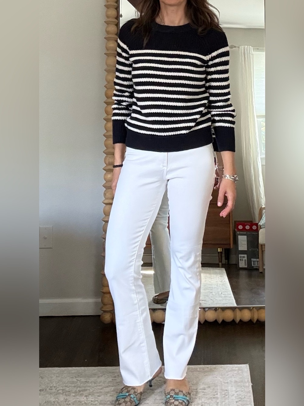 AG The Jodi High Rise White Jeans